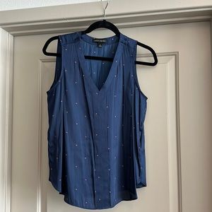 Banana Republic Navy Blue Sleeveless Top